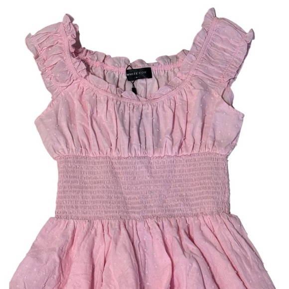 NWT WHITE FOX Boutique Light Pink Mini Know What I Want Playsuit Romper Size M - Picture 7 of 9